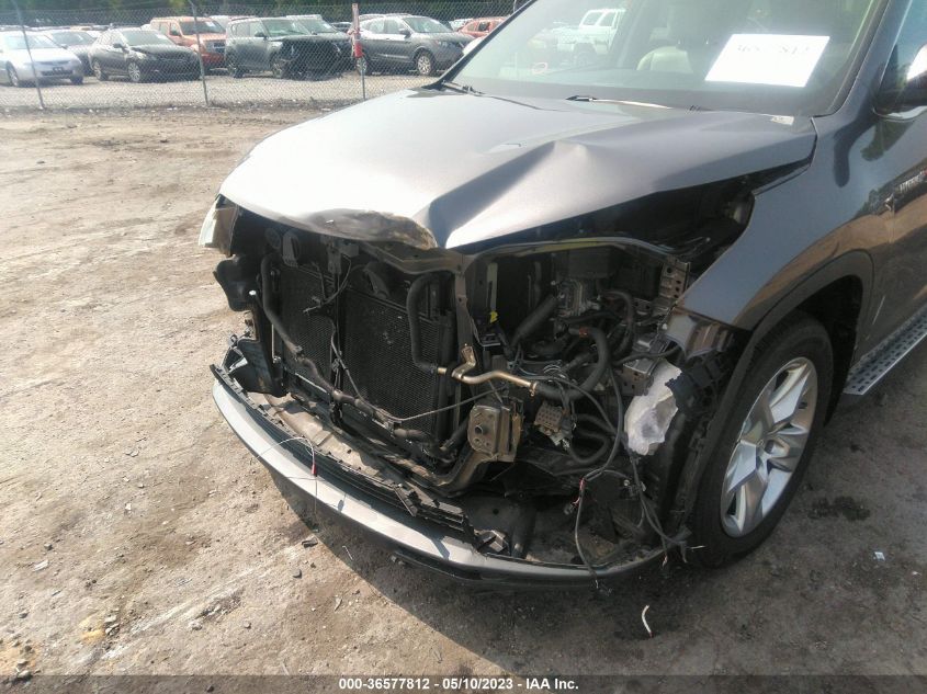 2015 TOYOTA HIGHLANDER HYBRID LIMITED - 5TDDCRFH6FS011570