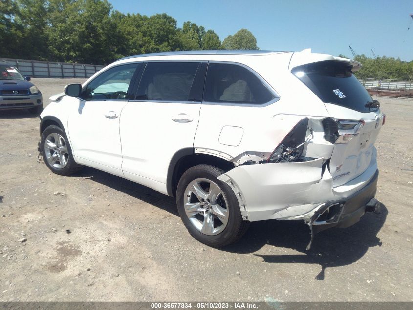 2018 TOYOTA HIGHLANDER LIMITED - 5TDDZRFHXJS808332