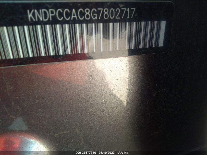 2016 KIA SPORTAGE EX - KNDPCCAC8G7802717