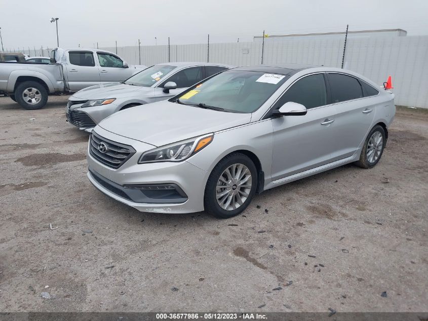 2015 HYUNDAI SONATA 2.4L LIMITED - 5NPE34AF4FH130530