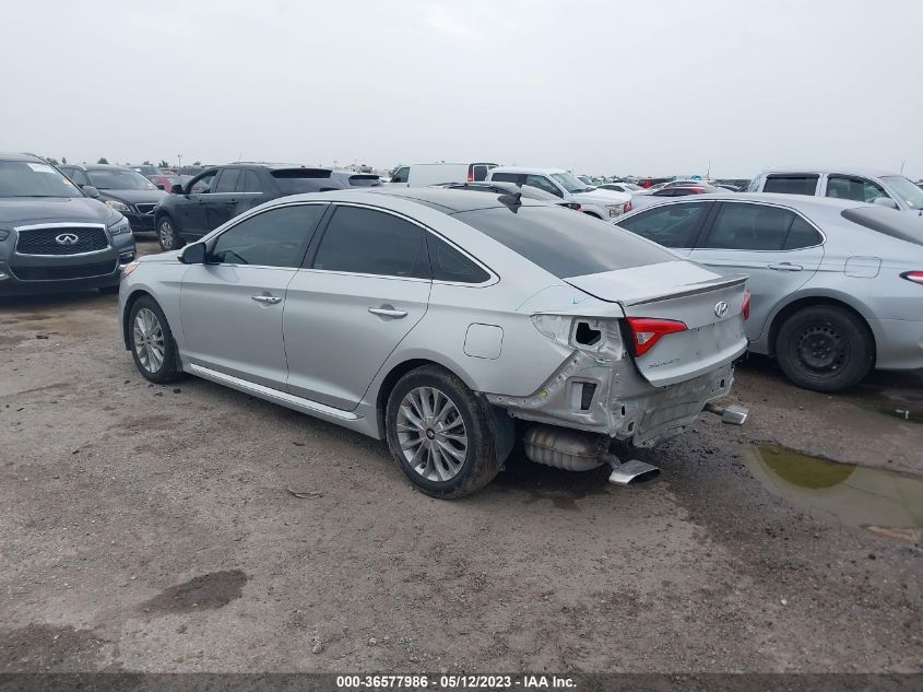 2015 HYUNDAI SONATA 2.4L LIMITED - 5NPE34AF4FH130530