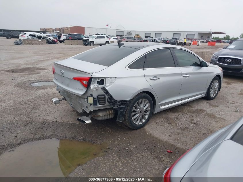 2015 HYUNDAI SONATA 2.4L LIMITED - 5NPE34AF4FH130530