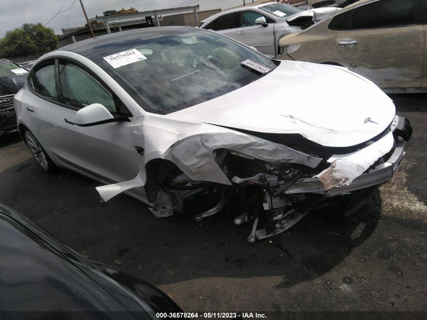2022 TESLA MODEL 3 - 5YJ3E1EA3NF296596