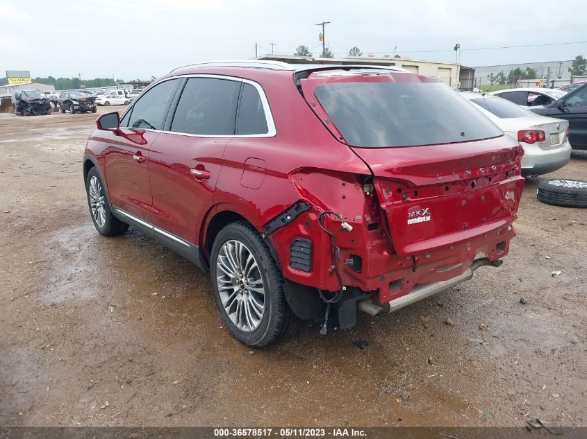 2017 LINCOLN MKX RESERVE - 2LMPJ6LR3HBL11540