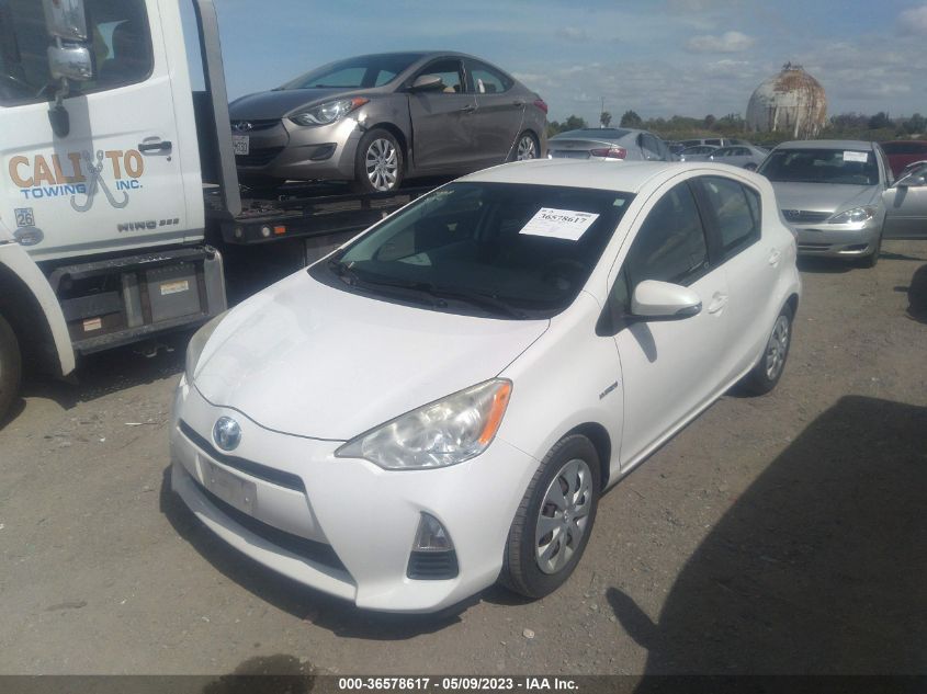 2013 TOYOTA PRIUS C ONE/TWO/THREE/FOUR - JTDKDTB3XD1053665