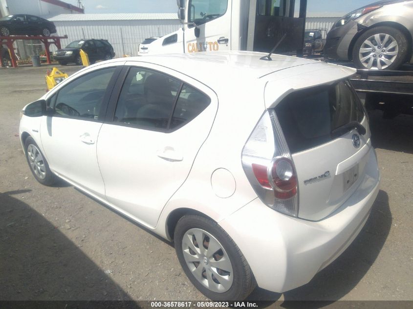 2013 TOYOTA PRIUS C ONE/TWO/THREE/FOUR - JTDKDTB3XD1053665