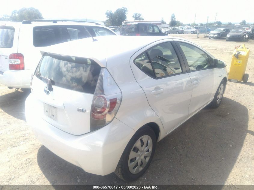 2013 TOYOTA PRIUS C ONE/TWO/THREE/FOUR - JTDKDTB3XD1053665