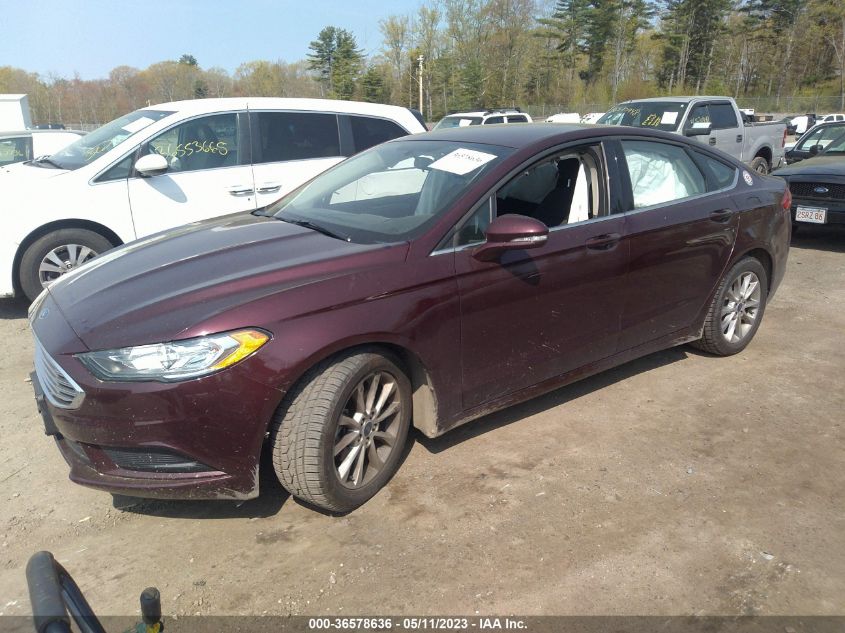 2017 FORD FUSION SE - 3FA6P0HDXHR362383