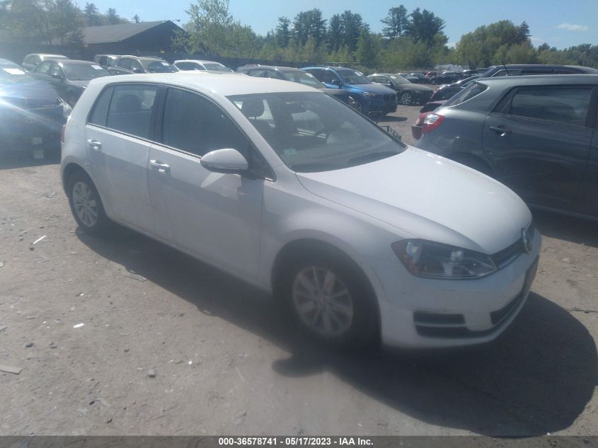 2016 VOLKSWAGEN GOLF TSI S - 3VW217AU0GM038607