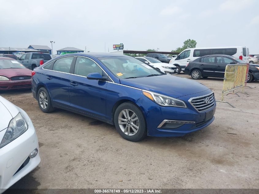 2015 HYUNDAI SONATA 2.4L SE - 5NPE24AF5FH074603