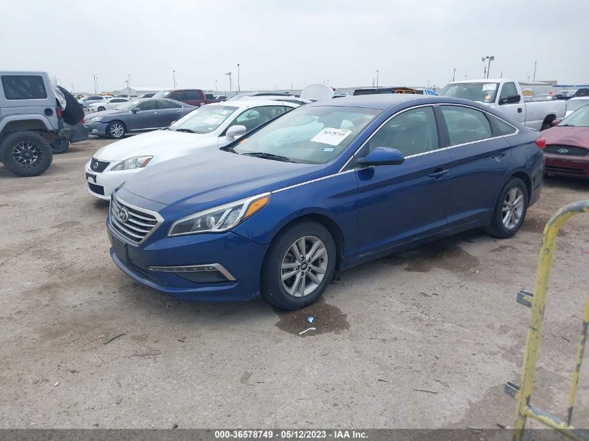 2015 HYUNDAI SONATA 2.4L SE - 5NPE24AF5FH074603