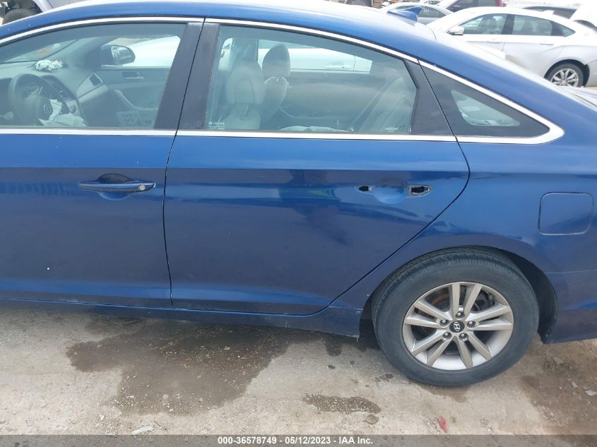 2015 HYUNDAI SONATA 2.4L SE - 5NPE24AF5FH074603