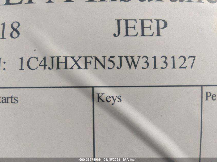 2018 JEEP WRANGLER UNLIMITED RUBICON - 1C4JHXFN5JW313127