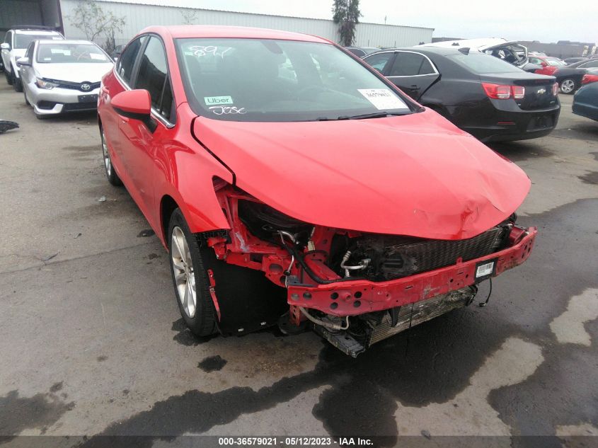 2019 CHEVROLET CRUZE LT - 1G1BE5SM1K7123378