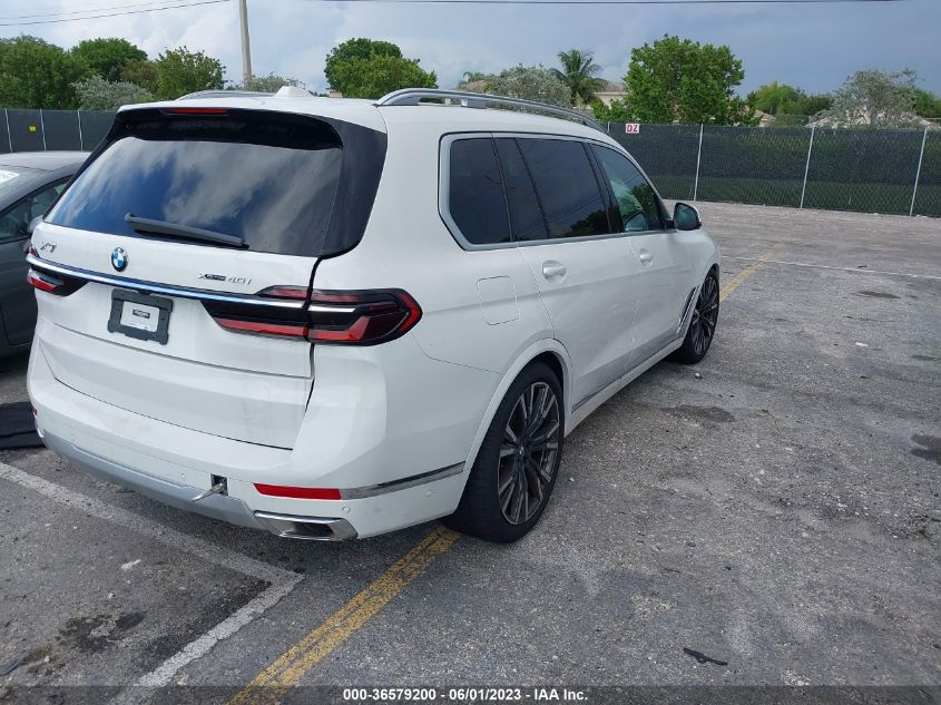 2023 BMW X7 XDRIVE40I - 5UX23EM08P9P60477