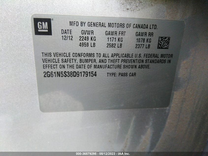 2013 CADILLAC XTS - 2G61N5S38D9179154
