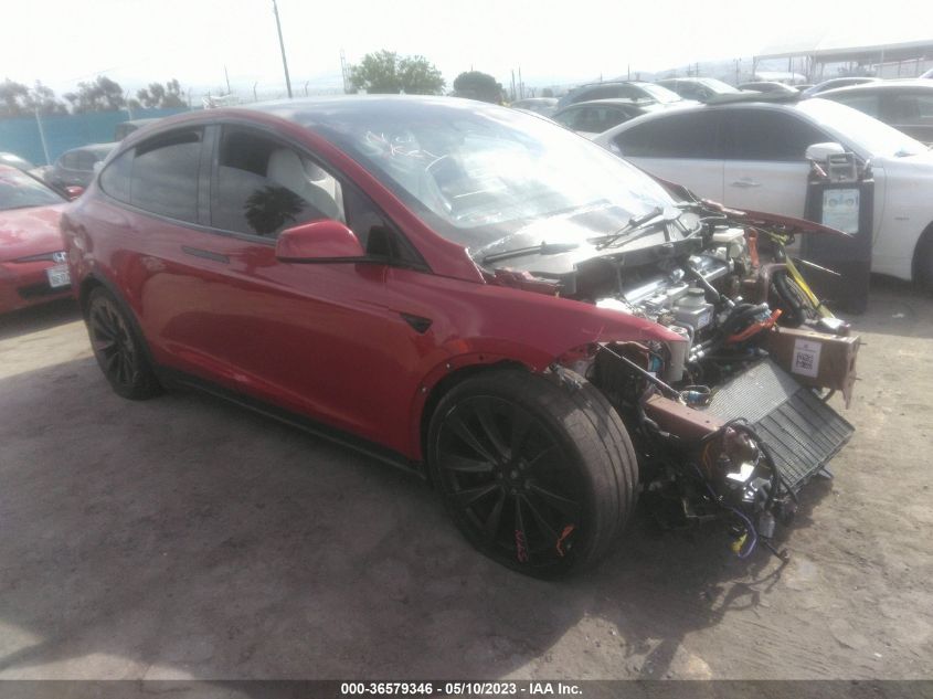7SAXCBE62NF351602 TESLA MODEL X PLAID 2022