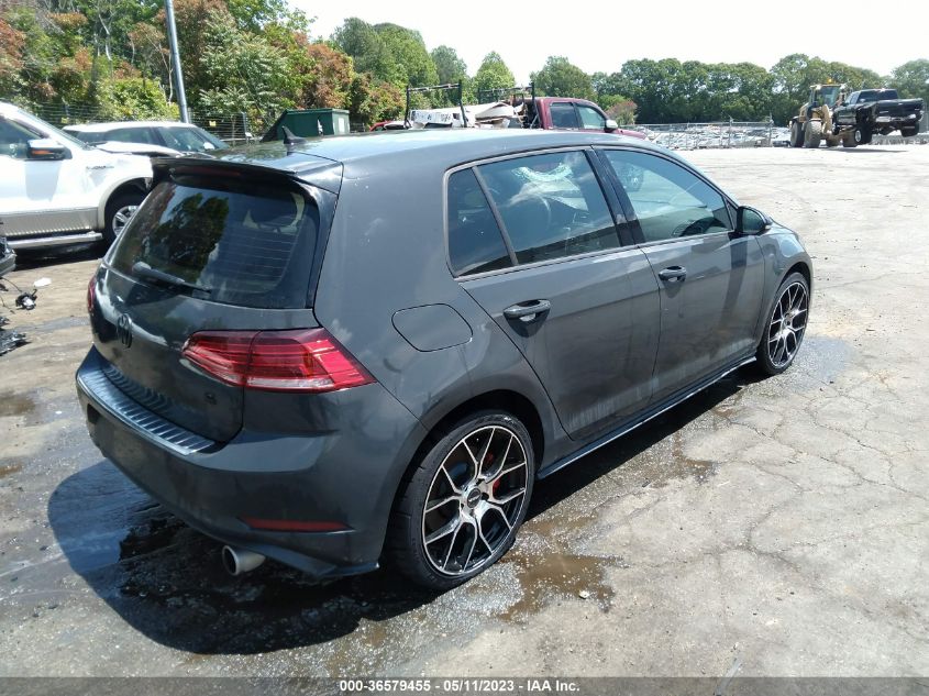 2019 VOLKSWAGEN GOLF GTI S/SE/AUTOBAHN - 3VW5T7AU7KM005393