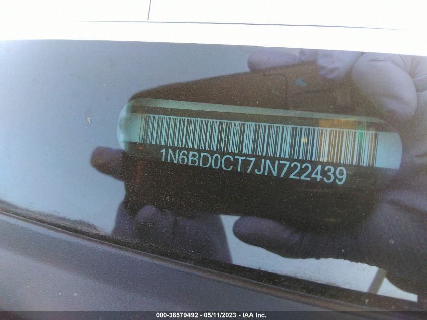 2018 NISSAN FRONTIER S - 1N6BD0CT7JN722439