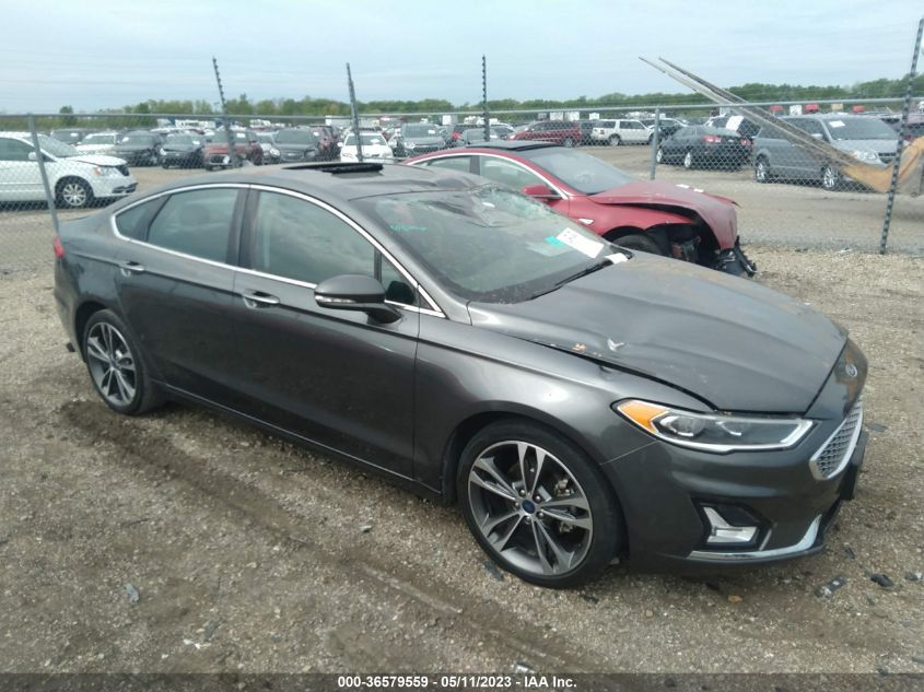 2019 FORD FUSION TITANIUM - 3FA6P0K94KR270214