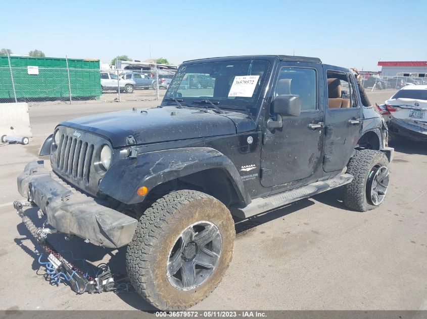 2014 JEEP WRANGLER UNLIMITED SAHARA - 1C4BJWEGXEL245697