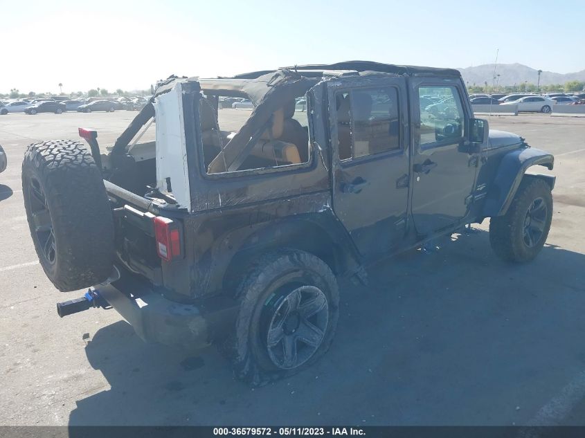 2014 JEEP WRANGLER UNLIMITED SAHARA - 1C4BJWEGXEL245697