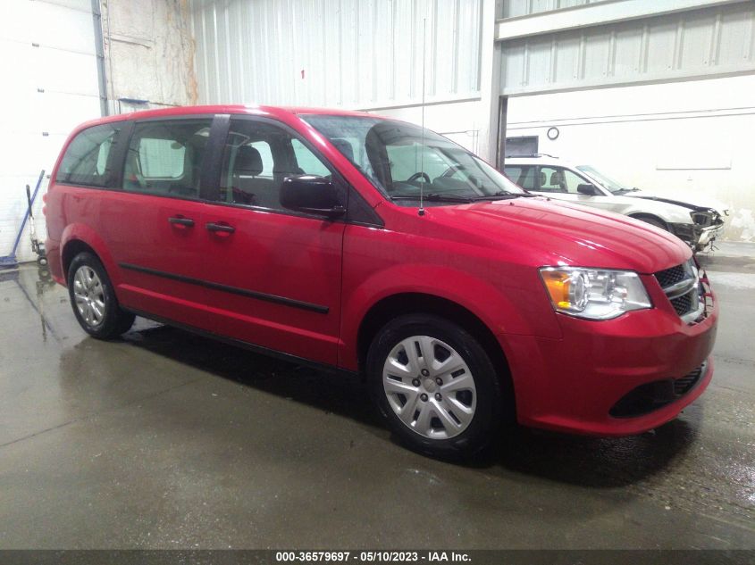 2015 DODGE GRAND CARAVAN AMERICAN VALUE PKG - 2C4RDGBG3FR709339