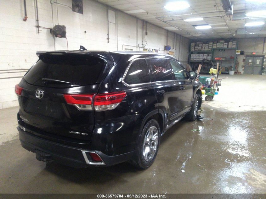 2017 TOYOTA HIGHLANDER LIMITED - 5TDDZRFH7HS370072