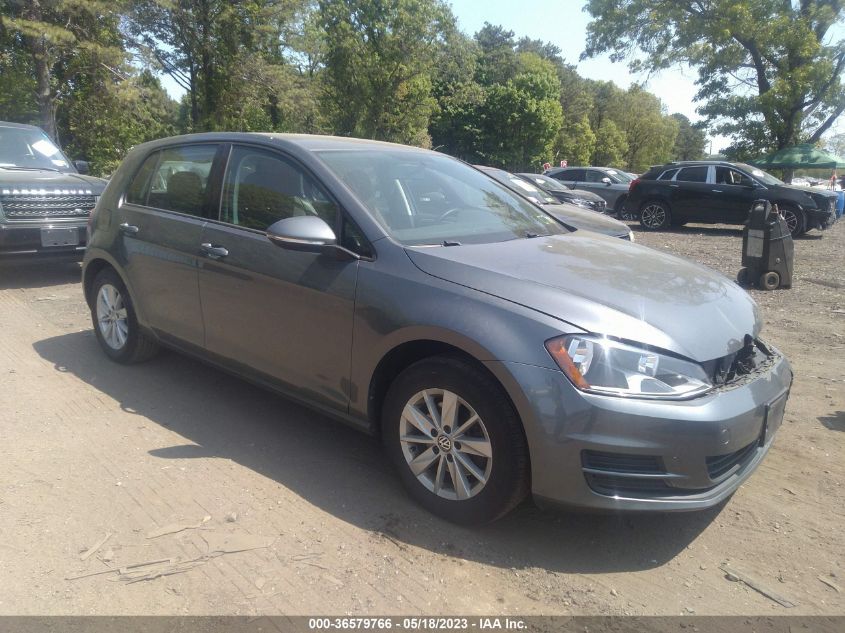2016 VOLKSWAGEN GOLF TSI S - 3VW217AU2GM038835