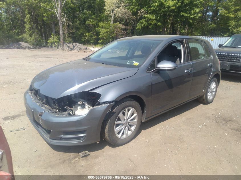 2016 VOLKSWAGEN GOLF TSI S - 3VW217AU2GM038835