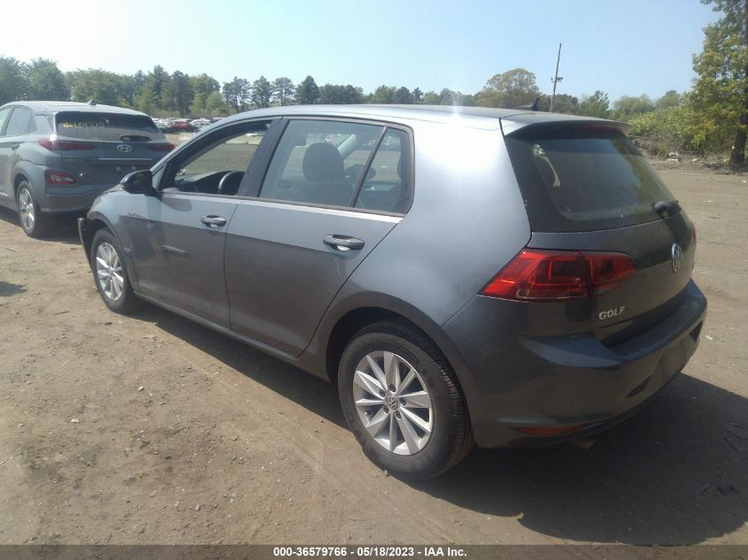 2016 VOLKSWAGEN GOLF TSI S - 3VW217AU2GM038835