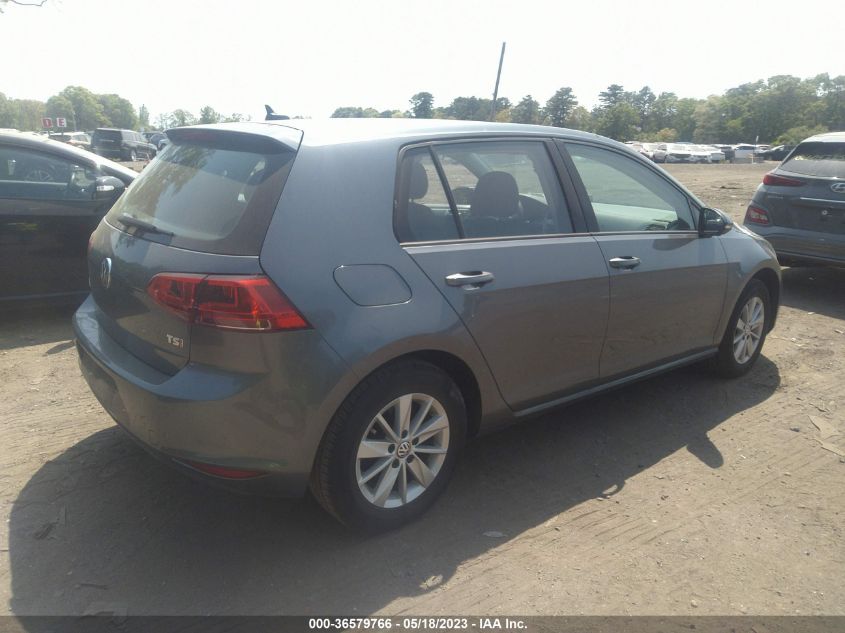 2016 VOLKSWAGEN GOLF TSI S - 3VW217AU2GM038835