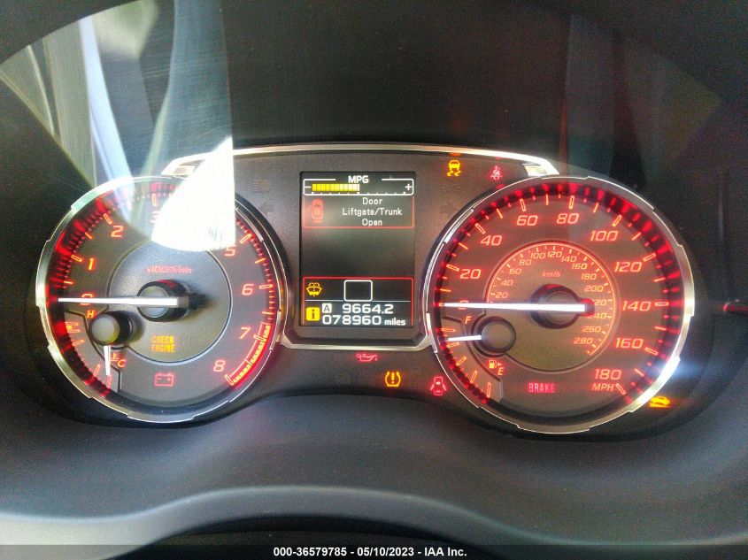 2016 SUBARU WRX LIMITED - JF1VA1J64G9823375