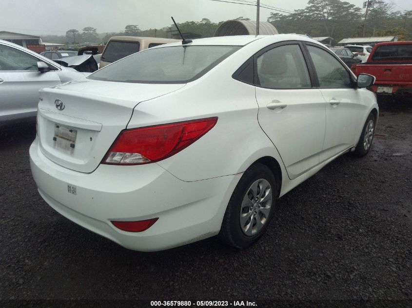2016 HYUNDAI ACCENT SE - KMHCT4AEXGU055186