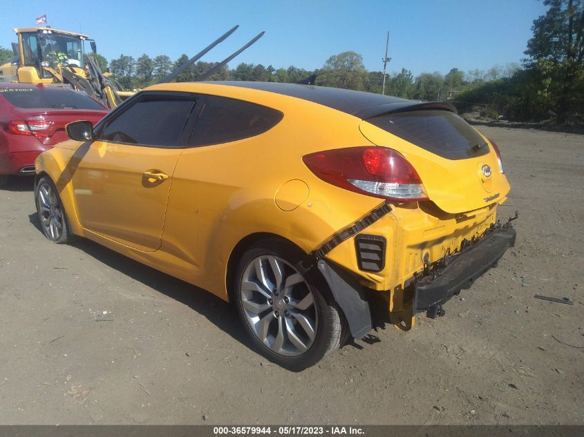 2013 HYUNDAI VELOSTER W/BLACK INT - KMHTC6ADXDU125087
