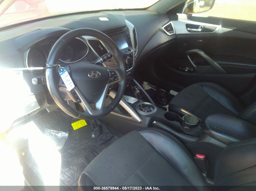 2013 HYUNDAI VELOSTER W/BLACK INT - KMHTC6ADXDU125087