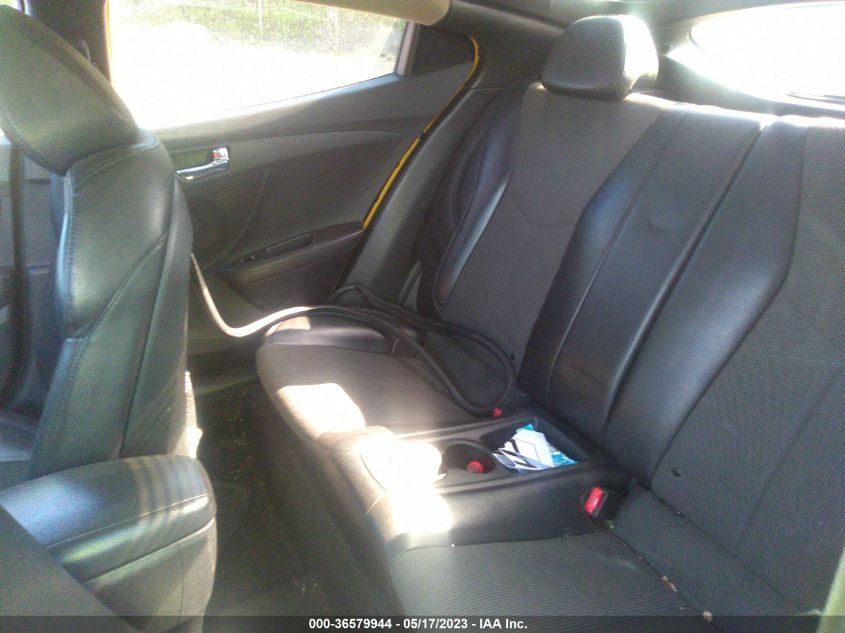 2013 HYUNDAI VELOSTER W/BLACK INT - KMHTC6ADXDU125087