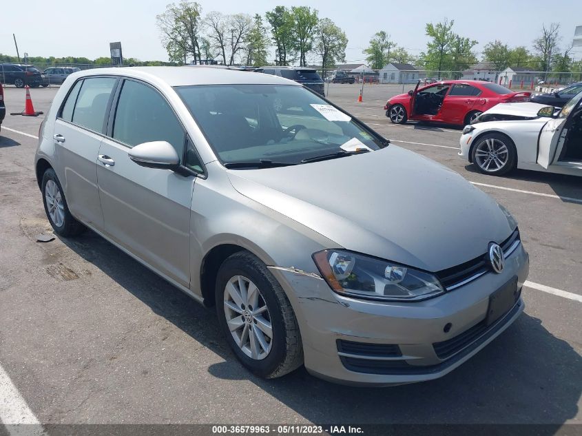 2016 VOLKSWAGEN GOLF TSI S - 3VW217AU0GM026621