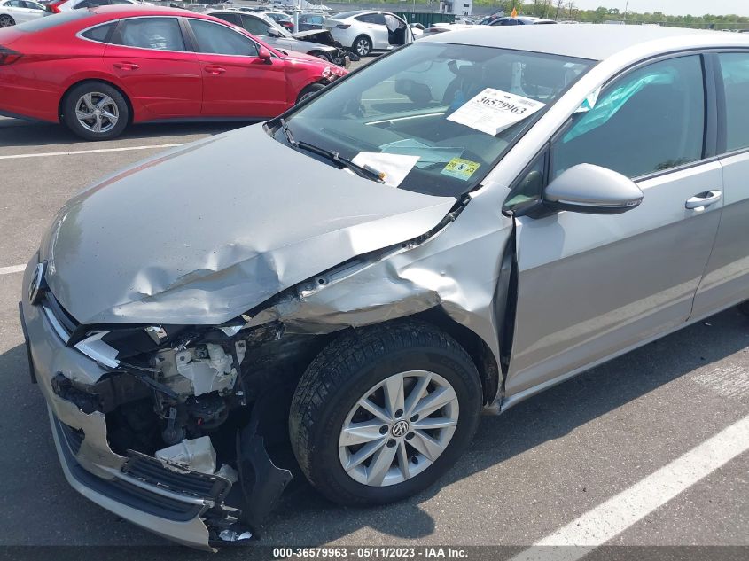 2016 VOLKSWAGEN GOLF TSI S - 3VW217AU0GM026621