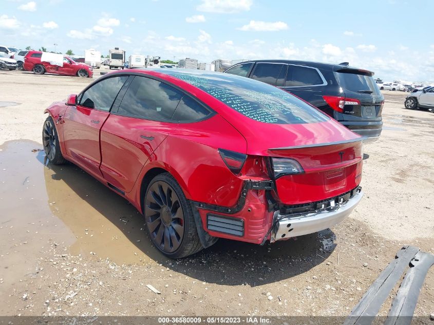 2021 TESLA MODEL 3 PERFORMANCE - 5YJ3E1EC8MF856399