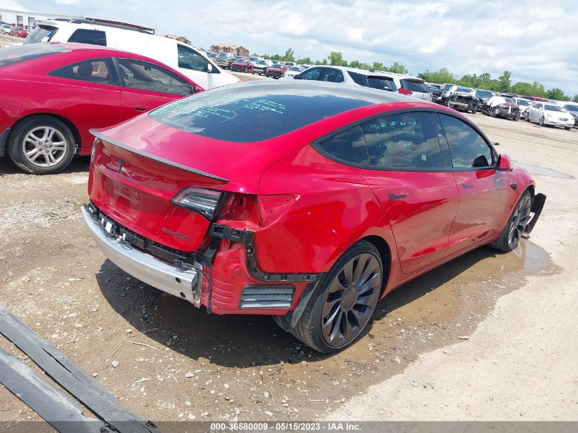 2021 TESLA MODEL 3 PERFORMANCE - 5YJ3E1EC8MF856399