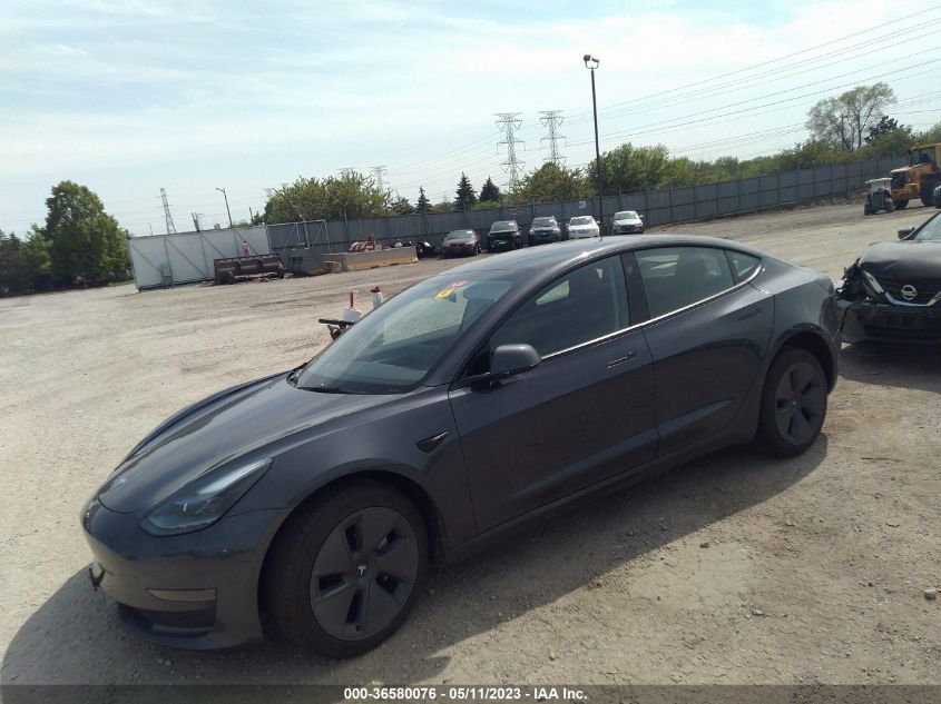 2022 TESLA MODEL 3 - 5YJ3E1EA4NF206579
