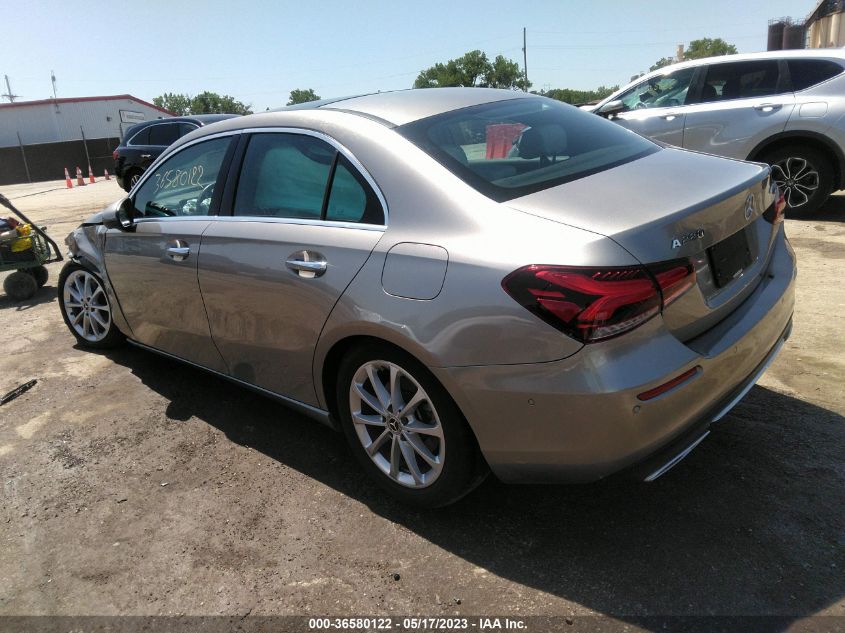 2020 MERCEDES-BENZ A-CLASS A 220 W1K3G4FB4LW047404