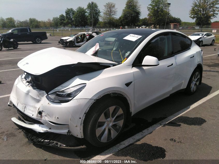 2022 TESLA MODEL Y LONG RANGE - 7SAYGDEE3NF321178