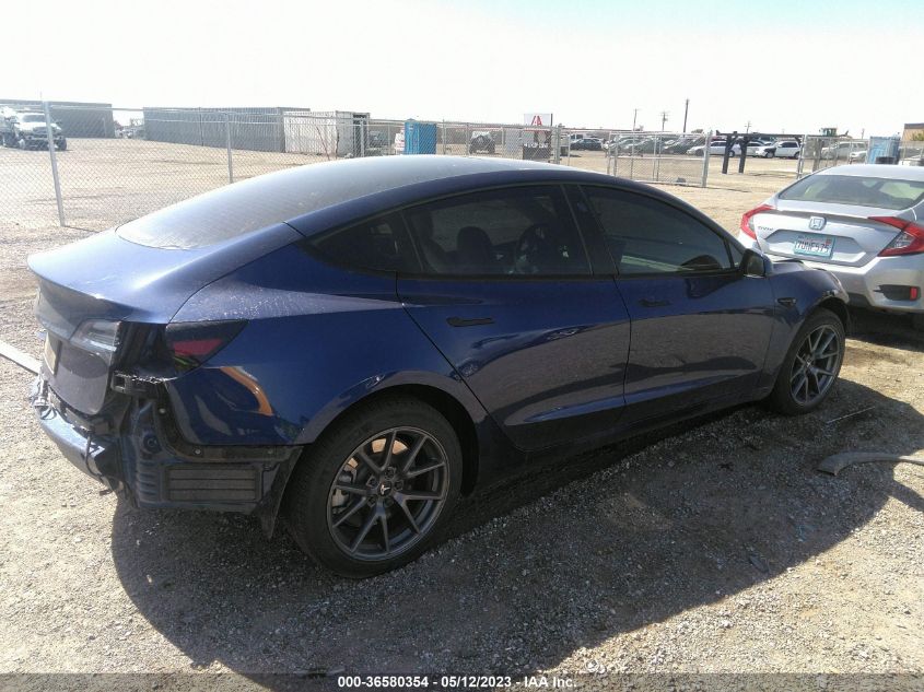 2022 TESLA MODEL 3 - 5YJ3E1EA7NF376287