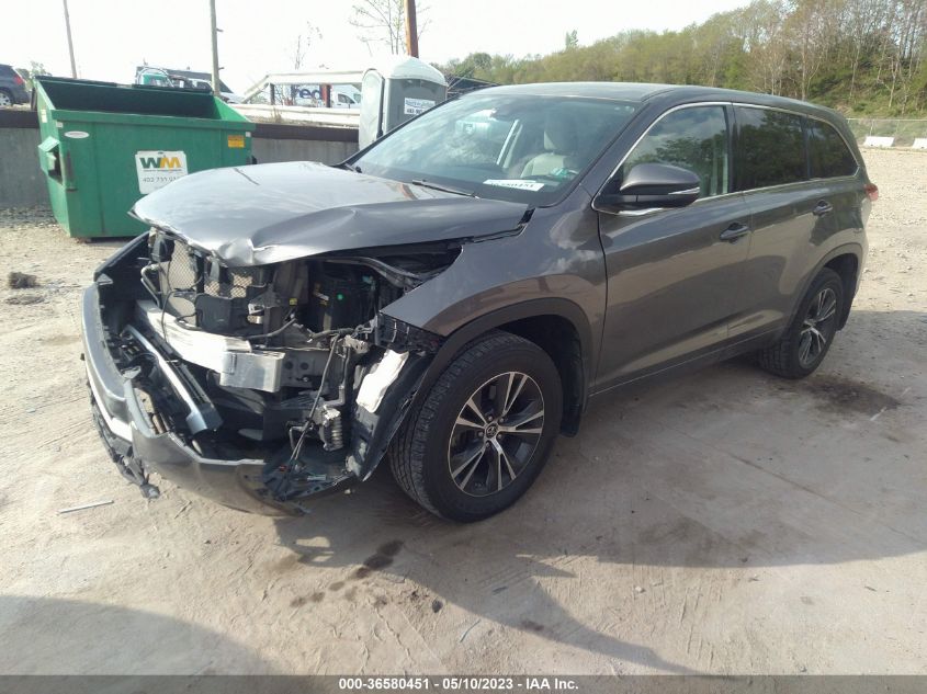 2018 TOYOTA HIGHLANDER LE - 5TDBZRFH6JS848172