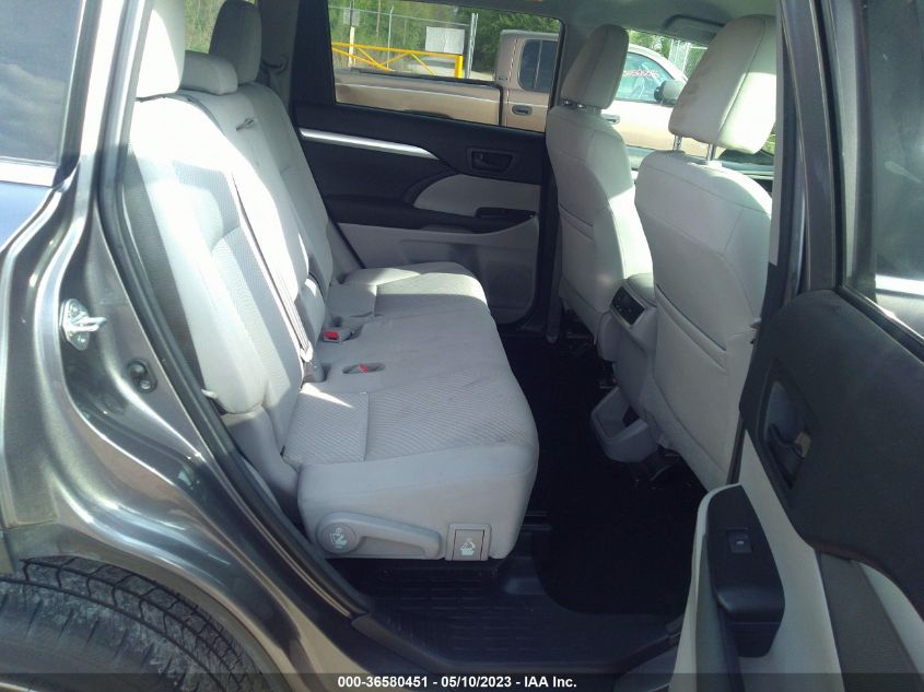 2018 TOYOTA HIGHLANDER LE - 5TDBZRFH6JS848172