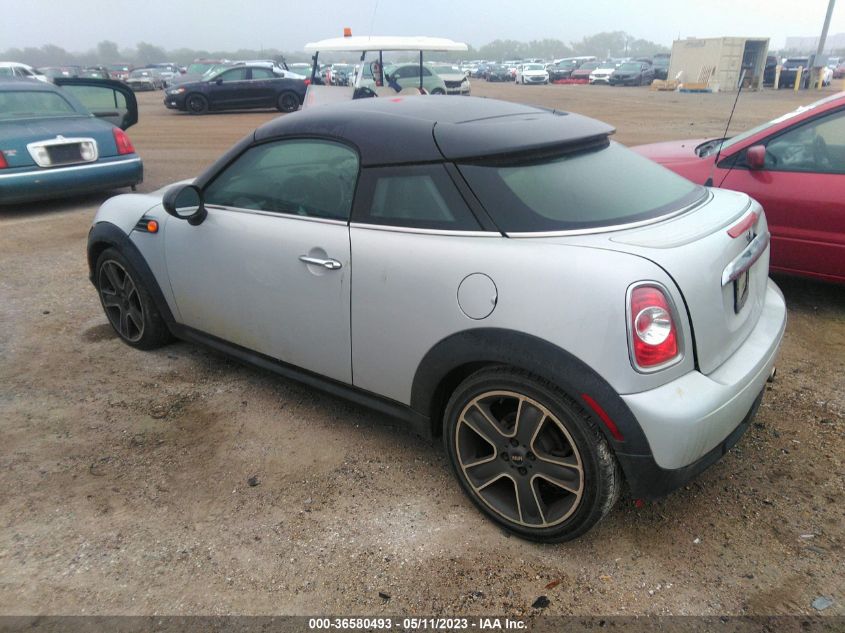 2013 MINI COOPER COUPE WMWSX1C59DT507613