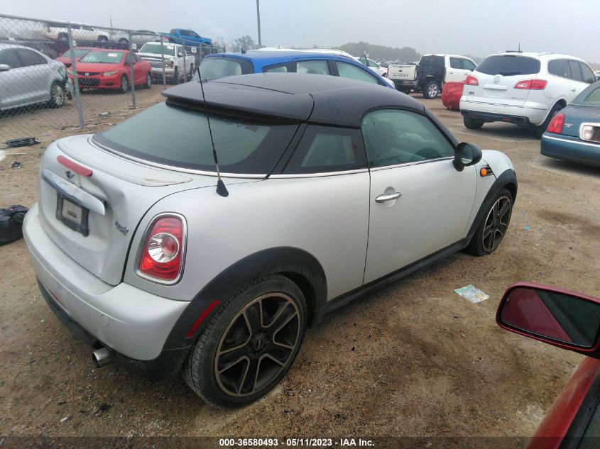 2013 MINI COOPER COUPE WMWSX1C59DT507613
