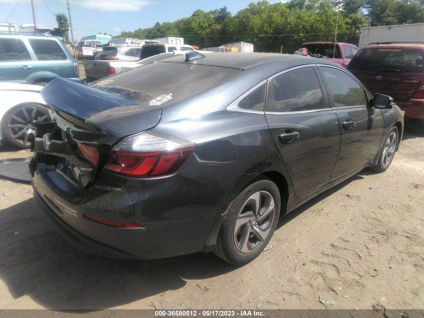 2019 HONDA INSIGHT EX 19XZE4F50KE016065
